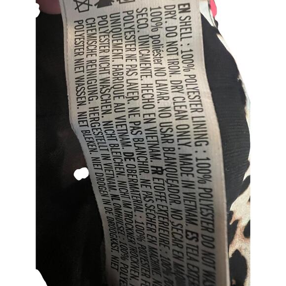 Forever 21 Wrap Mini Skirt Womens Small Brown Leopard Ruffle Hem Tie Boho Summer - Picture 8 of 8